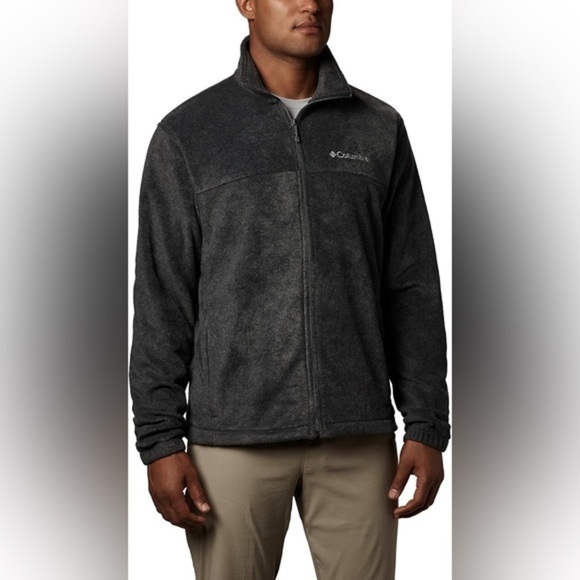 Columbia Mens XXL Gray Full Zip Fleece Jacket Outdoor Activewear - Picture 1 of 3